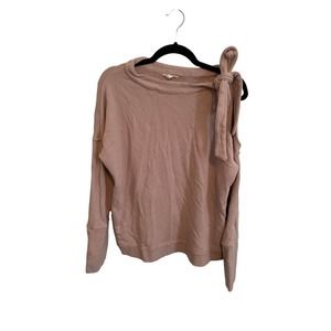 Caslon Tie Neck Sweatshirt - L